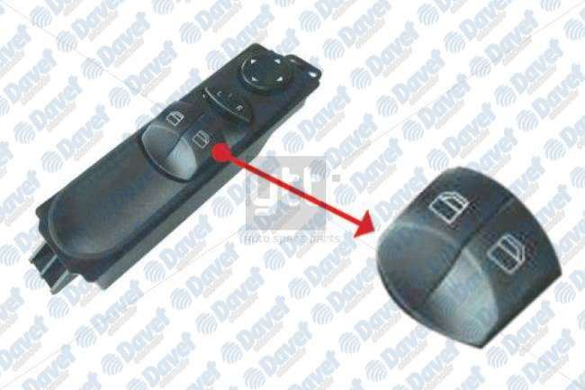 VW 2E0959877H Cam Açma Dügmesi Sol - Cerceveli Crafter-Sprinter